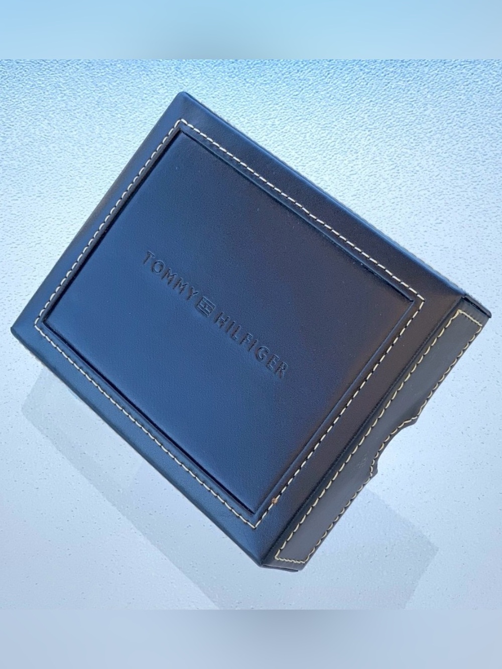 Tommy Hilfiger Navy Leather Wallet Gift Box ~ No Wallet